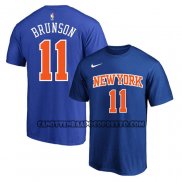 Canotte Manica Corta New York Knicks Jalen Brunson Icon Blu