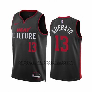 Canotte Miami Heat Bam Adebayo NO 13 Citta 2023-24 Nero