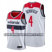 Canotte Washington Wizards Admiral Schofield Association 2019-20 Bianco