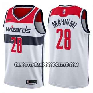 Canotte NBA Wizards Ian Mahinmi Association 2017-18 Bianco