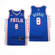 Canotte Philadelphia 76ers Paul George NO 8 Icon 2024-25 Blu