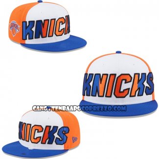 Cappellino New York Knicks 9FIFTY Snapback Bianco Blu Arancione