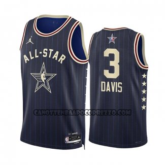 Canotte All Star 2024 Los Angeles Lakers Anthony Davis NO 3 Blu