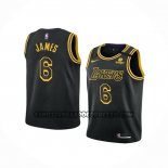 Canotte Bambino Los Angeles Lakers LeBron James NO 6 Mamba 2021-22 Nero