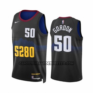 Canotte Denver Nuggets Aaron Gordon NO 50 Citta 2023-24 Nero