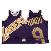 Canotte Los Angeles Lakers Rajon Rondo Mitchell & Ness Big Face Viola