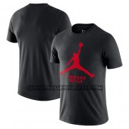 Canotte Manica Corta Chicago Bulls Essential Jumpman Nero