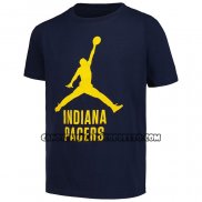 Canotte Manica Corta Indiana Pacers Essential Jumpman Nero