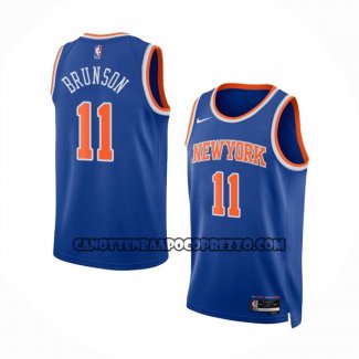 Canotte New York Knicks Jalen Brunson NO 11 Icon 2022-23 Blu