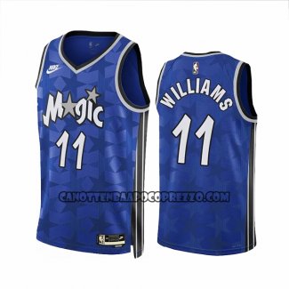 Canotte Orlando Magic Brandon Williams NO 11 Classic 2023-24 Blu