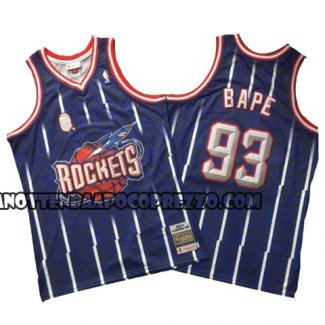 Canotte NBA Houston Rockets Bape Retro Blu