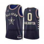 Canotte All Star 2024 Indiana Pacers Tyrese Haliburton NO 0 Blu