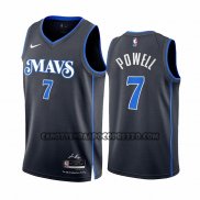 Canotte Dallas Mavericks Dwight Powell NO 7 Citta 2023-24 Blu