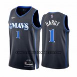 Canotte Dallas Mavericks Jaden Hardy NO 1 Citta 2023-24 Blu