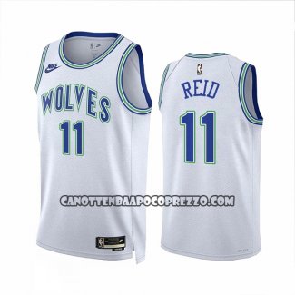 Canotte Minnesota Timberwolves Naz Reid NO 11 Classic 2023-24 Bianco