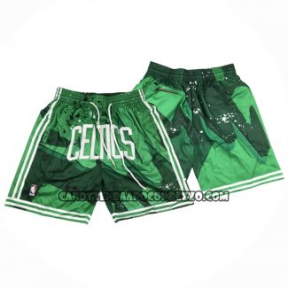 Pantaloncini Boston Celtics Just Don Verde2