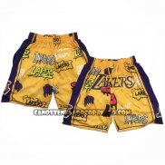 Pantaloncini Los Angeles Lakers Slap Sticker Just Don Giallo