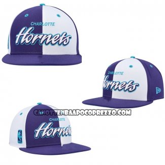 Cappellino Charlotte Hornets 59fifty Viola Bianco