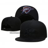 Cappellino Oklahoma City Thunder Black On Black 9FIFTY Snapback Nero