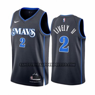 Canotte Dallas Mavericks Dereck Lively II NO 2 Citta 2023-24 Blu