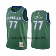 Canotte Dallas Mavericks Luka Doncic NO 77 Mitchell & Ness 2018-19 Verde