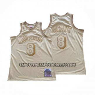 Canotte Los Angeles Lakers Kobe Bryant NO 8 Mitchell & Ness 1996-97 Or