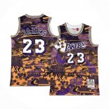 Canotte Los Angeles Lakers LeBron James NO 23 Mitchell & Ness Lunar New Year Viola