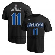 Canotte Manica Corta Dallas Mavericks Kyrie Irving Citta 2023-24 Nero