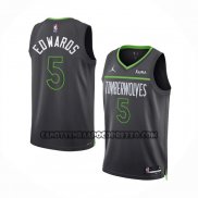 Canotte Minnesota Timberwolves Anthony Edwards NO 5 Statement 2022-23 Nero